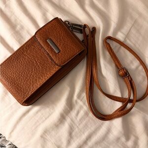 Brown Leather Crossbody Bag